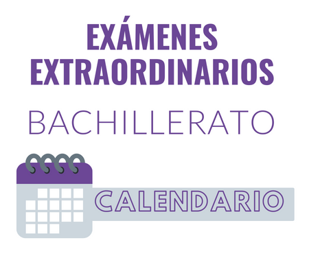 Exámenes Extraordinarios en Bachillerato. Curso 22-23