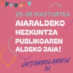 Hezkuntza Publikoaren jaia 25-26. Urtarrilaren 31an