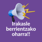 25-26 ikasturtea: Irakasle berrientzako oharra