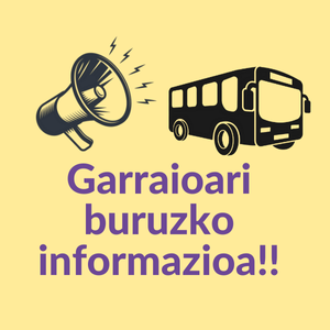25-26 ikasturtea: Garraioari buruzko oharra